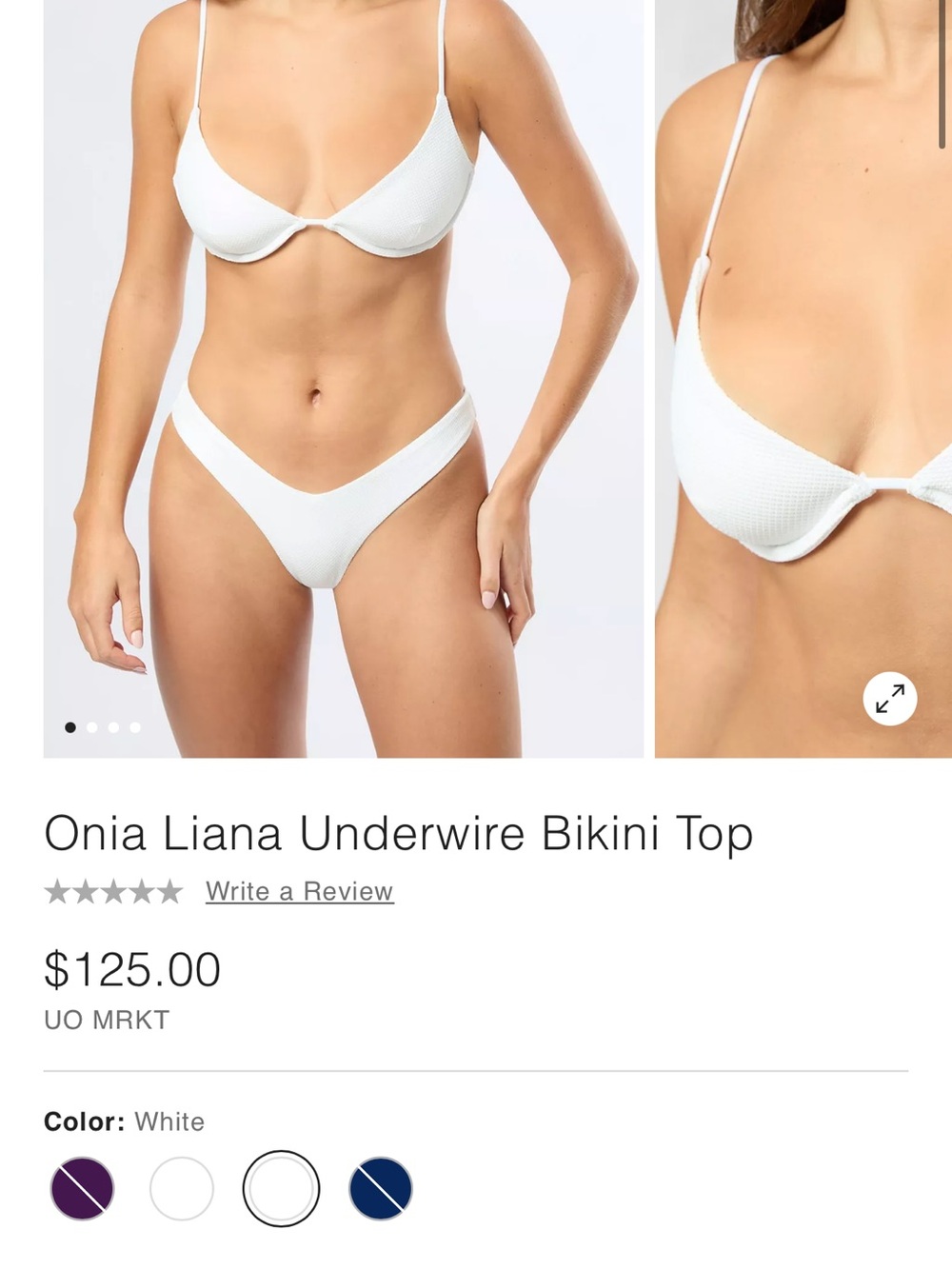 NWT Onia bikini set M top / L bottoms